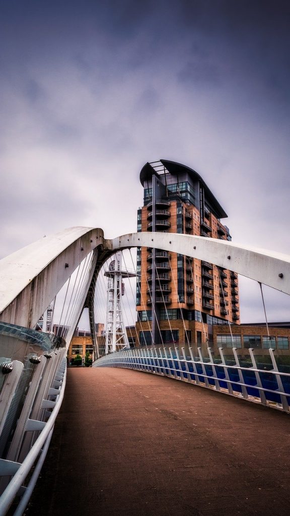 bridge, urban, city