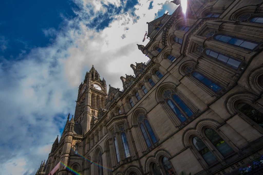 manchester, uk, portico